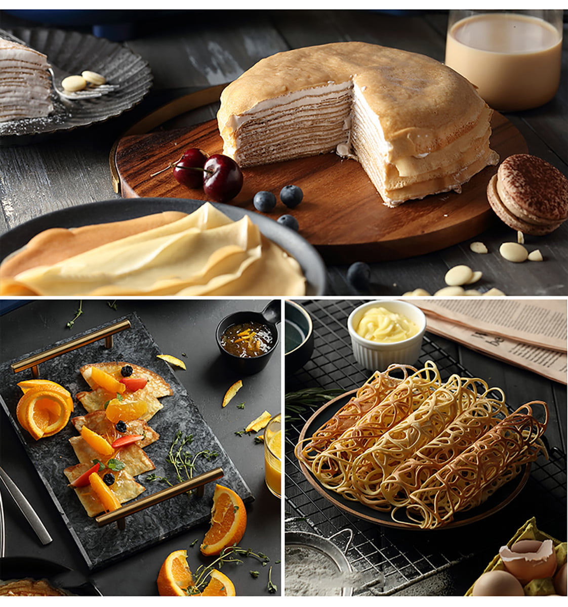 Crêpière électrique antiadhésive, Machine de Brik
