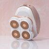 Épilateur de retrait facial indolore rotatif USB à 4 têtes électriques Originale Épilateur de retrait facial indolore rotatif USB à 4 têtes électriques Originale