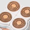 Épilateur de retrait facial indolore rotatif USB à 4 têtes électriques Originale Épilateur de retrait facial indolore rotatif USB à 4 têtes électriques Originale