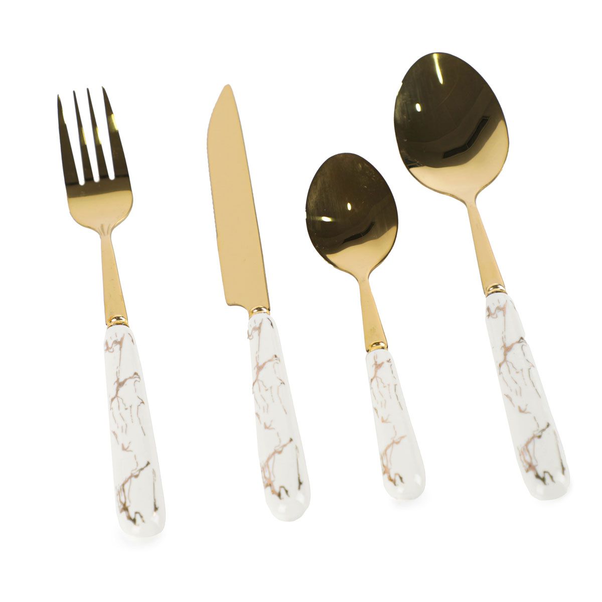 Service de table en acier inoxydable 401, 24 pièces