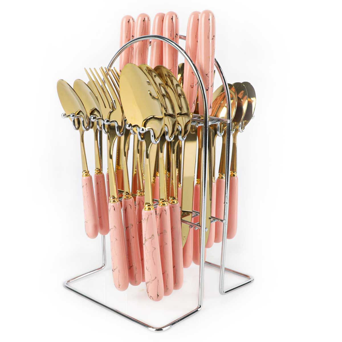 Service de table en acier inoxydable 401, 24 pièces