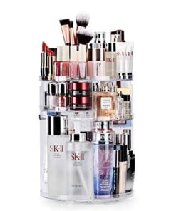 Organisateur de maquillage rotatif à 360 degrés, réglable