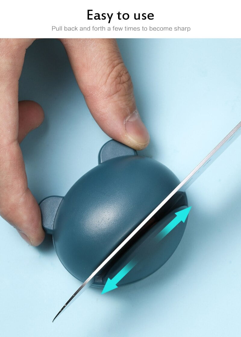 Aiguiseur de couteaux céramique multifonctionnel, Avec Ventouse durable