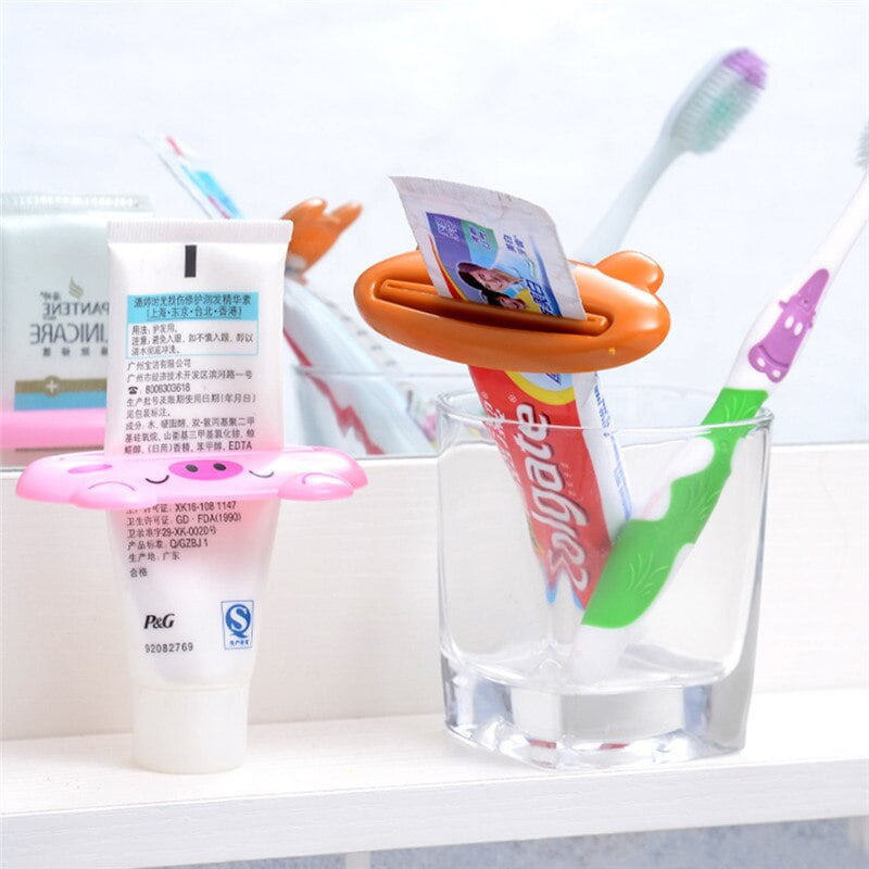 10 pcs/pqt Presse-tube multifonction en forme creative, réutilisable