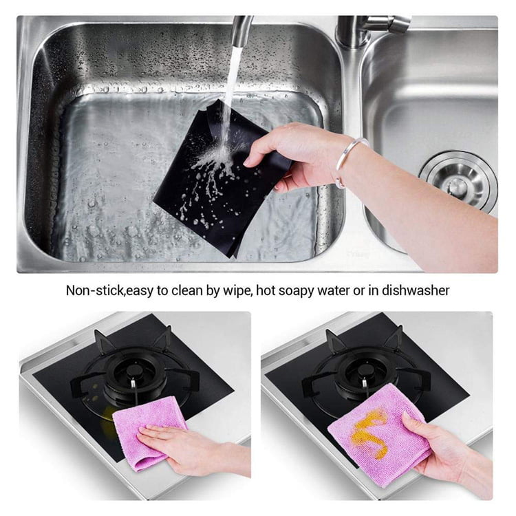 Couverture de protection de cuisinière à gaz, Pack de 4/5/8, Réutilisable