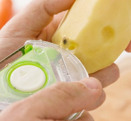 Éplucheur magique 4 en 1 de légumes et Fruits en acier inoxydable