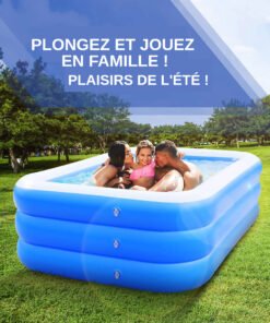 Piscine gonflable d’intérieur et d’extérieur pour adultes et enfants grand taille
