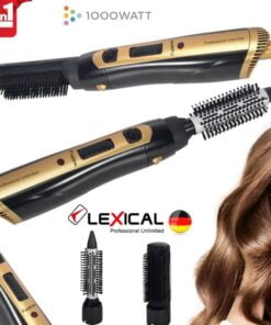 LEXICAL 2 en 1 Brosse Chauffante, Lisseur à Cheveux Multifonction