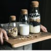 Lot de 3 Bocals en Verre Borosilicate avec Couvercles en Liège Lot de 3 Bocals en Verre Borosilicate avec Couvercles en Liège