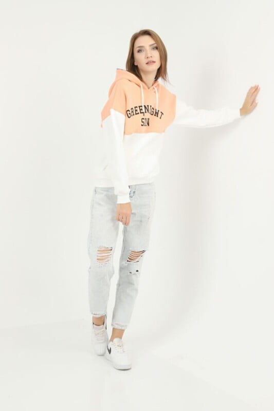 Sweat à capuche en tissu Fleece pour Femme Greenlight Rose – Image 6