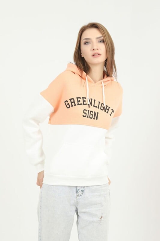 Sweat à capuche en tissu Fleece pour Femme Greenlight Rose – Image 5