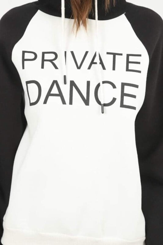 Sweat à capuche en tissu Fleece pour Femme PrivateDance Noir – Image 3