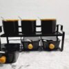 Set de 6 pots à épices avec support Set de 6 pots à épices avec support