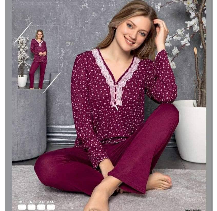 Ensemble de Pyjama Femme 100% Coton ref S11555