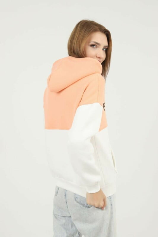 Sweat à capuche en tissu Fleece pour Femme Greenlight Rose – Image 4