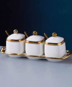 Lots de 3 Bol à sucre en céramique nordique de cuisine