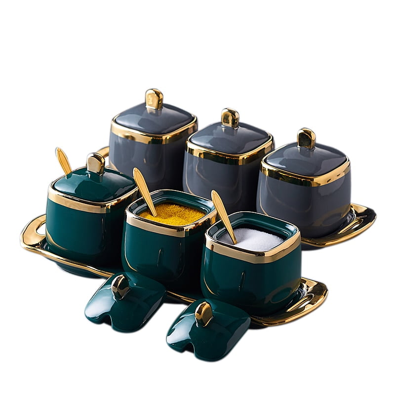 Lots de 3 Bol à sucre en céramique nordique de cuisine