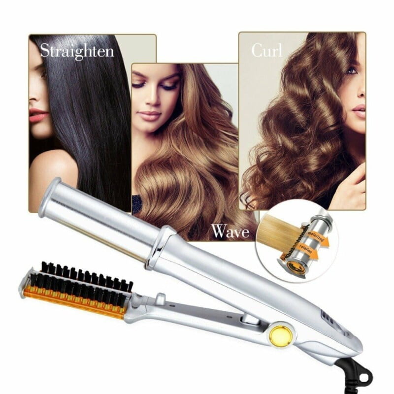 Instyler Fer à friser professionnel 2 en 1 avec brosse rotative