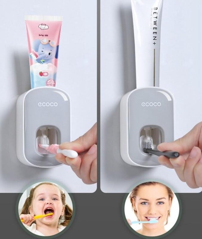 Distributeur automatique de dentifrice mural, résistant à la poussière
