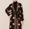 Ensemble de 3 pièces pour femmes noir pointillé en marron Ensemble de 3 pièces pour femmes noir pointillé en marron