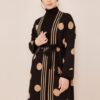 Ensemble de 3 pièces pour femmes noir pointillé en marron Ensemble de 3 pièces pour femmes noir pointillé en marron