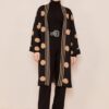 Ensemble de 3 pièces pour femmes noir pointillé en marron Ensemble de 3 pièces pour femmes noir pointillé en marron