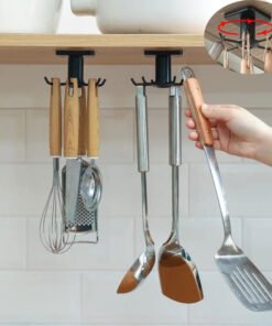 Crochet de rangement pliable rotation à 360 °