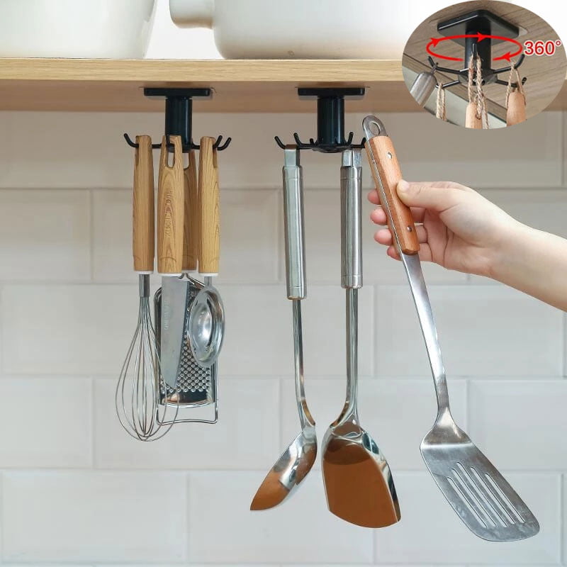 Crochet de rangement pliable rotation à 360 °