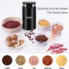 Broyeur électrique Multifonction pour céréales noix haricots épices Grains en acier inoxydable Broyeur électrique Multifonction pour céréales noix haricots épices Grains en acier inoxydable