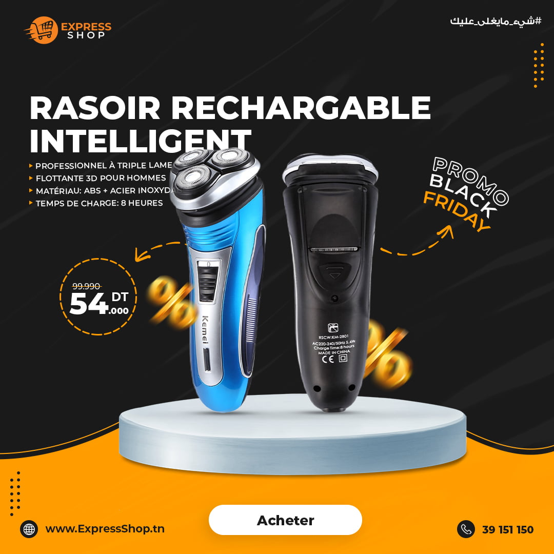 Multifonction Rasoir Électrique Pro de Barbe et Cheveux pour Homme sans fil avec & Rechargeable