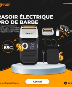 Multifonction Rasoir Électrique Pro de Barbe et Cheveux pour Homme sans fil avec & Rechargeable