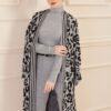 Ensemble de 3 pièces pour femmes tigrée gris/noir Ensemble de 3 pièces pour femmes tigrée gris/noir