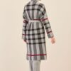 Ensemble de 3 pièces pour femmes à carreaux gris Ensemble de 3 pièces pour femmes à carreaux gris