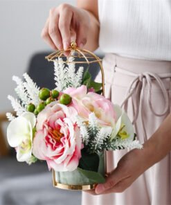 Pot de fleurs en marbre créatif