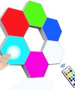 Kit Lumières LED Hexagonale 6 Modules Tactile + Commande Décoration
