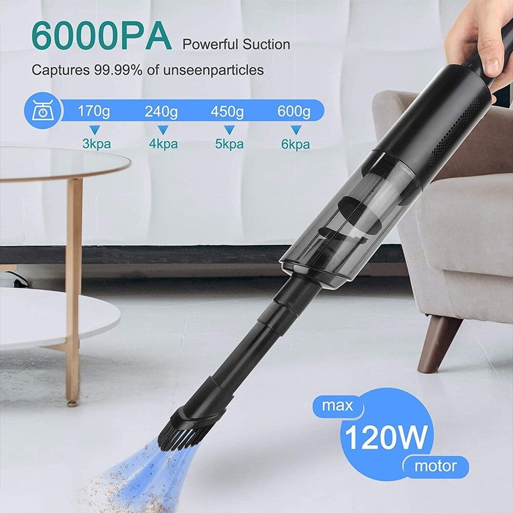 3 en 1 Aspirateur sans fil pour voiture et ménage, double usage