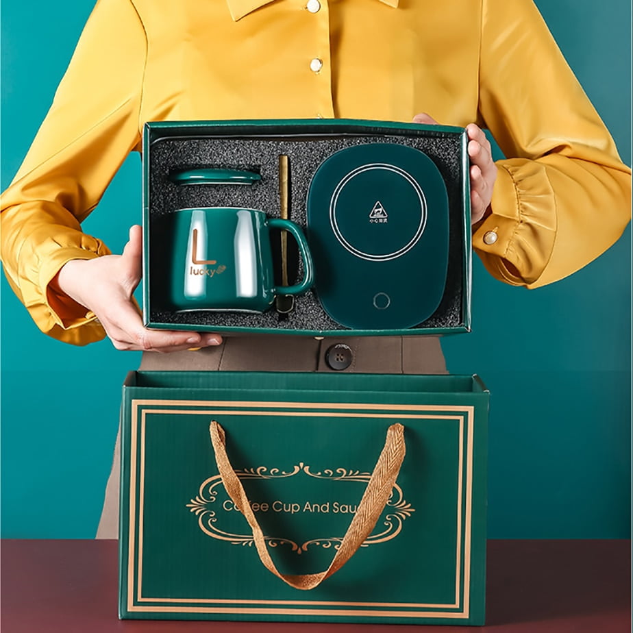 3 en 1 Chauffe-tasse électrique céramique, intelligent à température constante