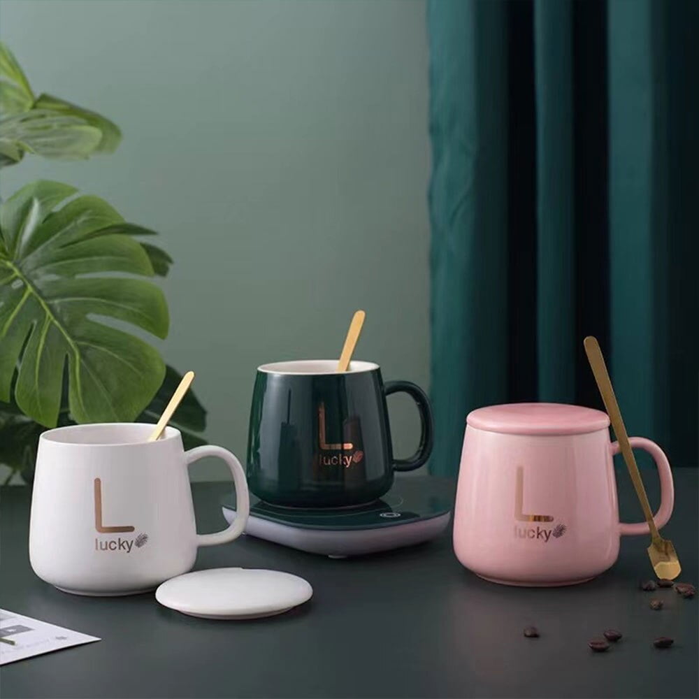 3 en 1 Chauffe-tasse électrique céramique, intelligent à température constante