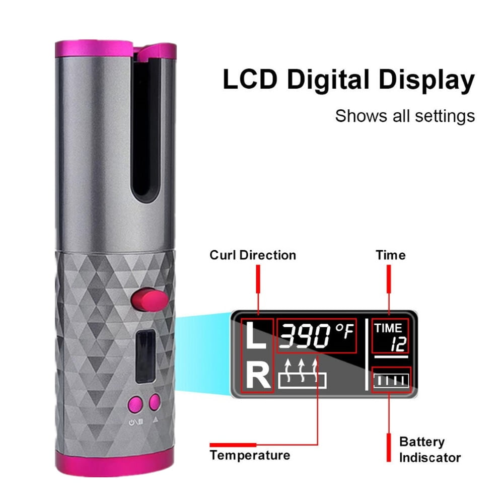 Fer à friser automatique sans fil, multifonctionnel, Rechargeable par USB