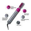 Complete Styler électrique 5 en 1 rotative, détachable et rotatif  (Nickel/Fuchsia) 1000 W