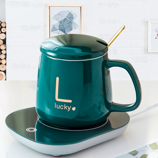 3 en 1 Chauffe-tasse électrique céramique, intelligent à température constante