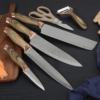 Coffret de couteaux de cuisine en Bois du Namiutsu & Pierre Swiss·Q 6 Pièces, en acier inoxydable Coffret de couteaux de cuisine en Bois du Namiutsu & Pierre Swiss·Q 6 Pièces, en acier inoxydable
