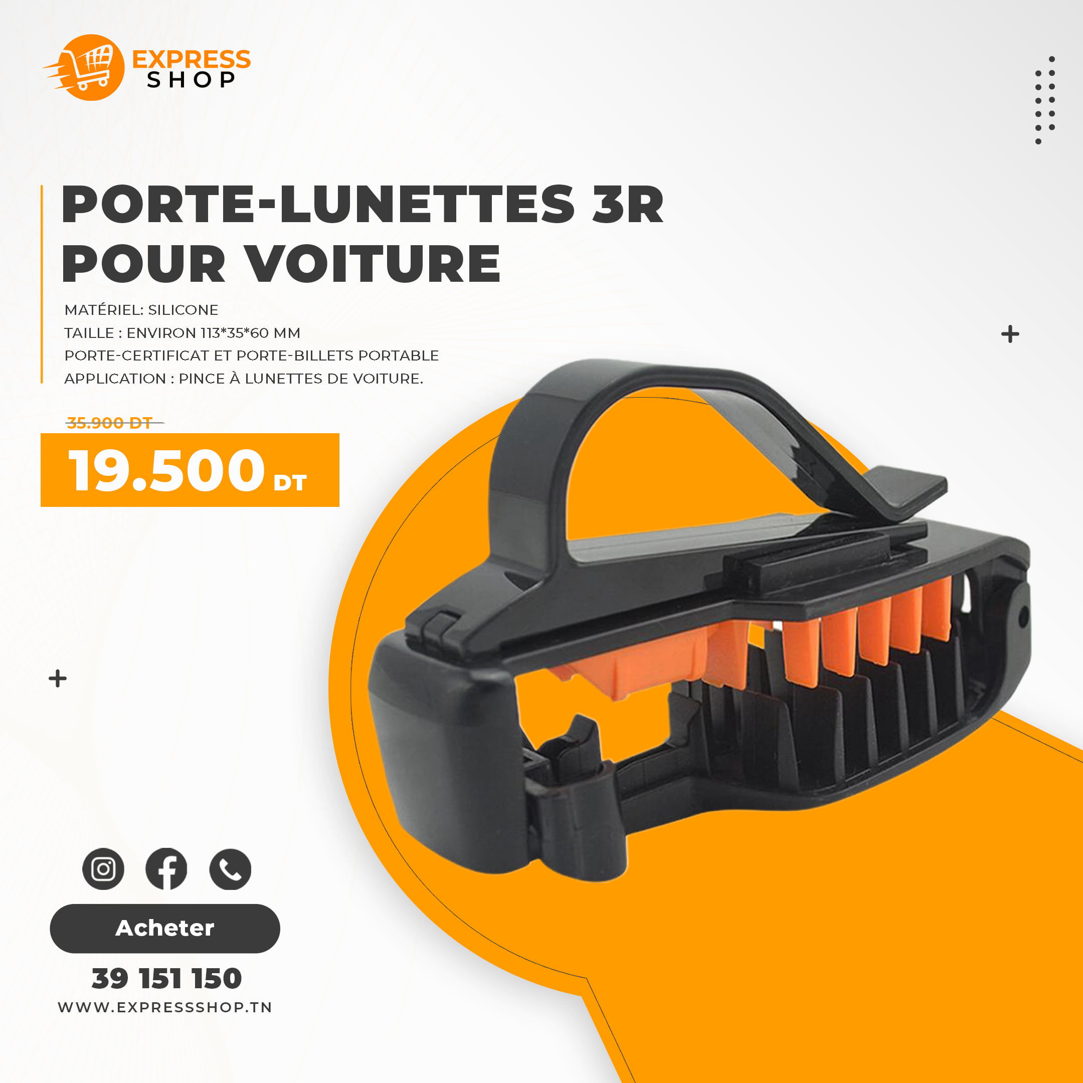 3 en 1 Porte-lunettes 3R, porte-certificat et porte-billets Portable pour voiture 3 en 1 Porte-lunettes 3R, porte-certificat et porte-billets Portable pour voiture