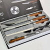 Coffret de couteaux de cuisine en Bois du Namiutsu & Pierre Swiss·Q 6 Pièces, en acier inoxydable Coffret de couteaux de cuisine  6 Pièces, en acier inoxydable