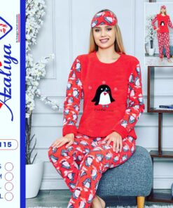 Ensemble de Pyjama Femme rouge(Azaliya)