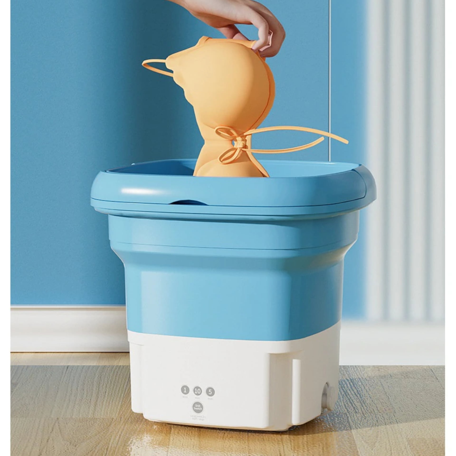 Mini Machine À Laver À Ultrasons pliable et portable Avec centrifugeuse de séchage + Panier 3Kg