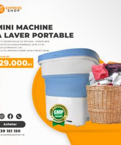 Mini Machine À Laver À Ultrasons pliable et portable Avec centrifugeuse de séchage + Panier 3Kg