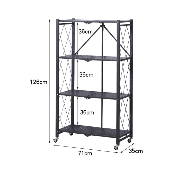Étagère de rangement pliable à 3/4/5 niveaux, Multifonctionnel et sans installation – Tenir 300kg