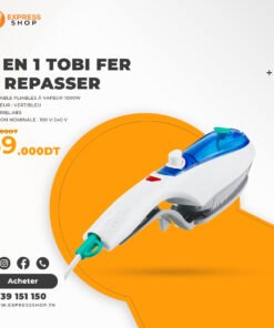 4 en 1 Tobi Fer A Repasser Portable Pliables à Vapeur 1000W pour Voyage Maison Ménage