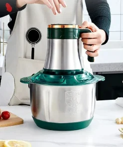 Hachoir Slivercrest à Viande Electrique Multifonction 3L en Acier Inoxydable 850W